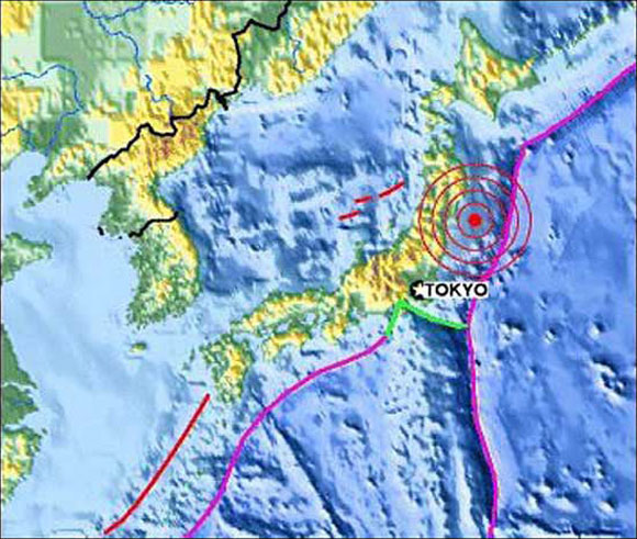 Japanese Earth Quake Zone