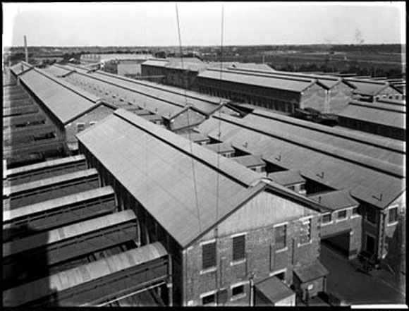 picture of Homebush Abattoir, now the site for Stadium Australia, Olympic Park, Sydney.