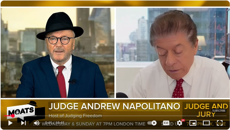 MOATS on YouTube video - Judge Napolitano