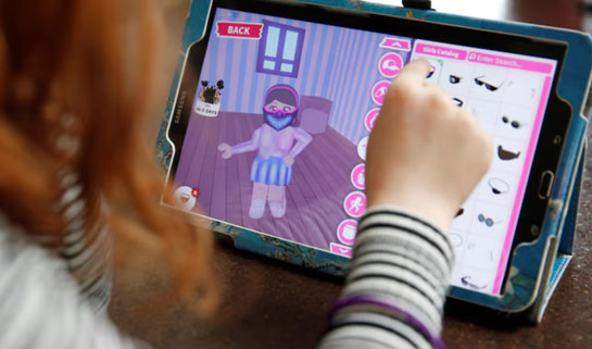 Child Playing Roblox