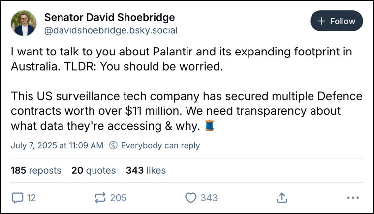 Palantir expanding its footprint in Australia